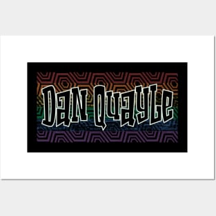 LGBTQ PATTERN AMERICA DAN QUAYLE Posters and Art